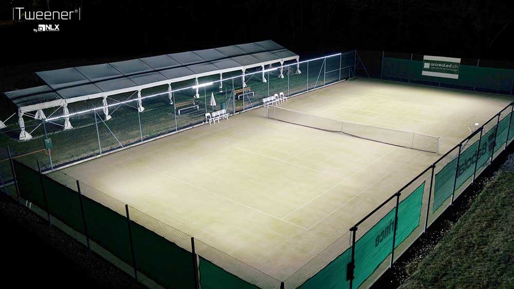 Tweener NLX tennis court lighting